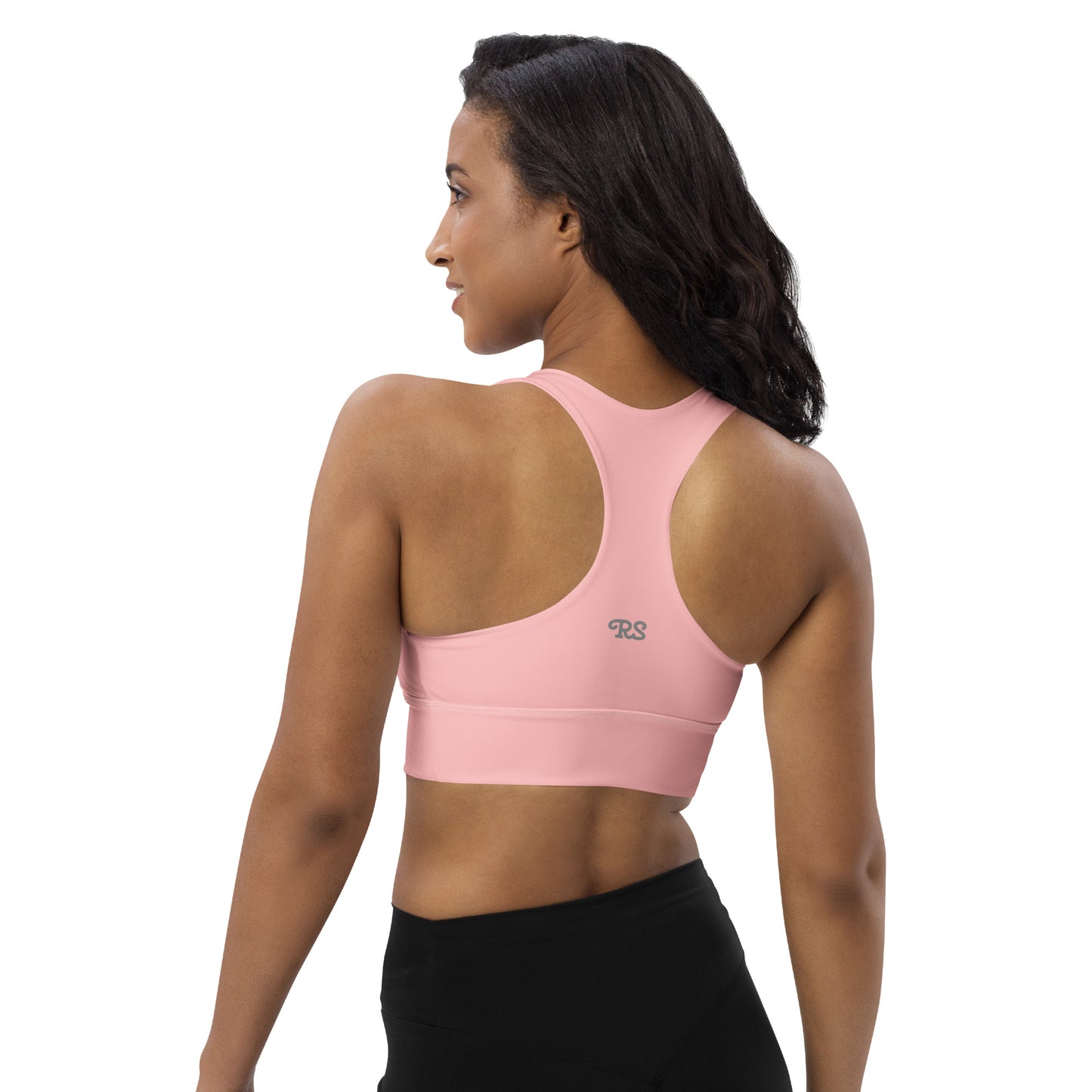 Rising Sublime Longline sports bra / Soft Pink