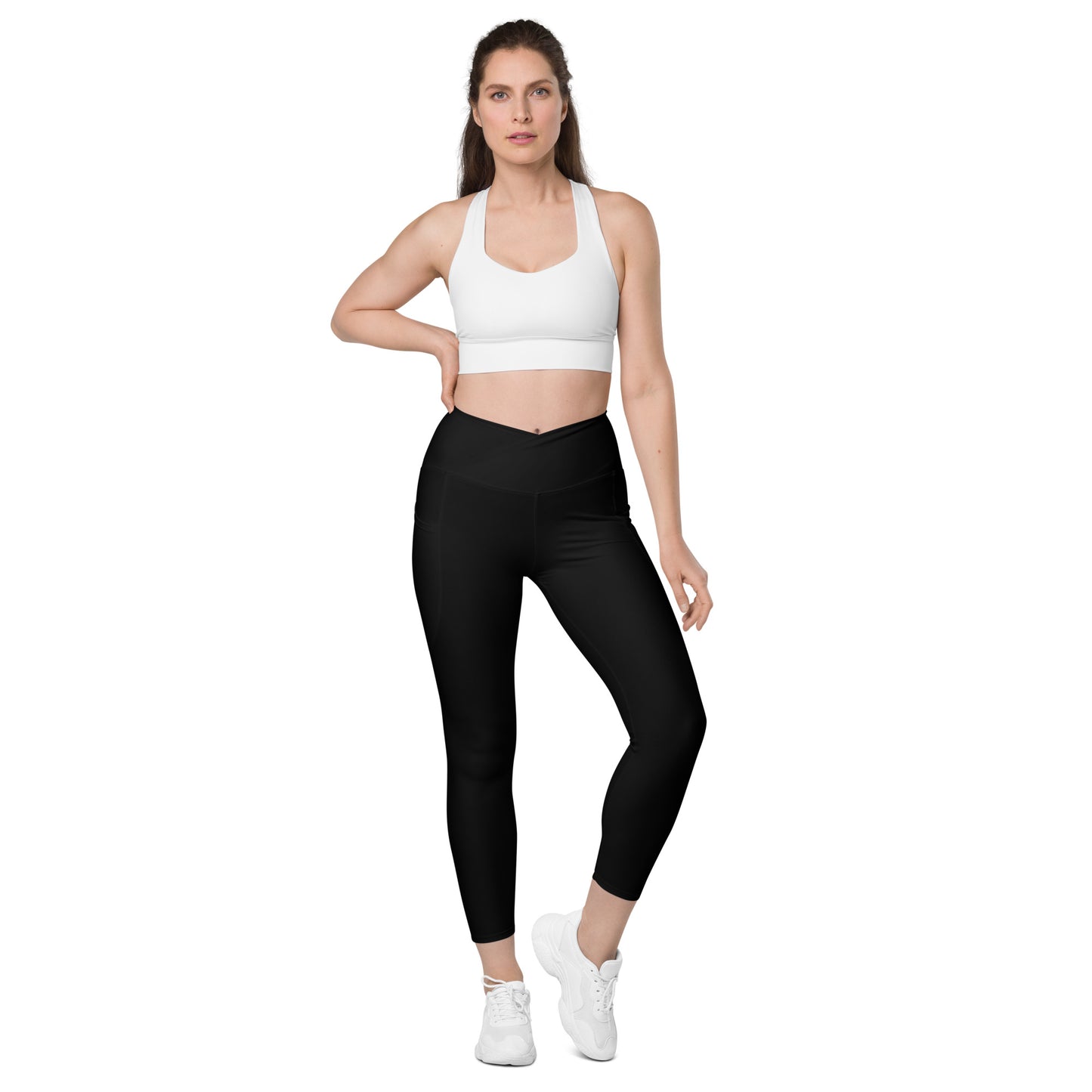 Rising Sublime Crossover leggings with pockets / Black