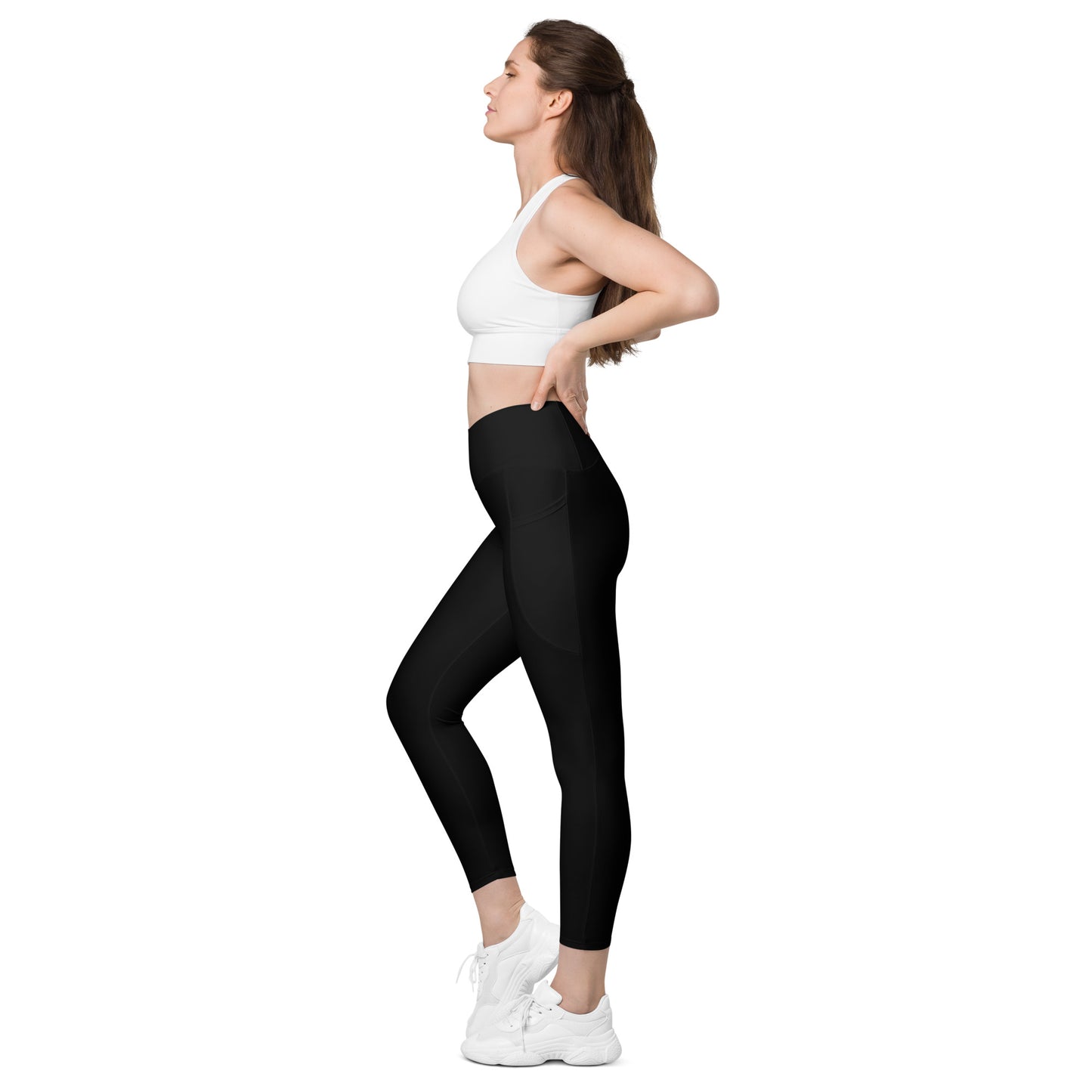 Rising Sublime Crossover leggings with pockets / Black