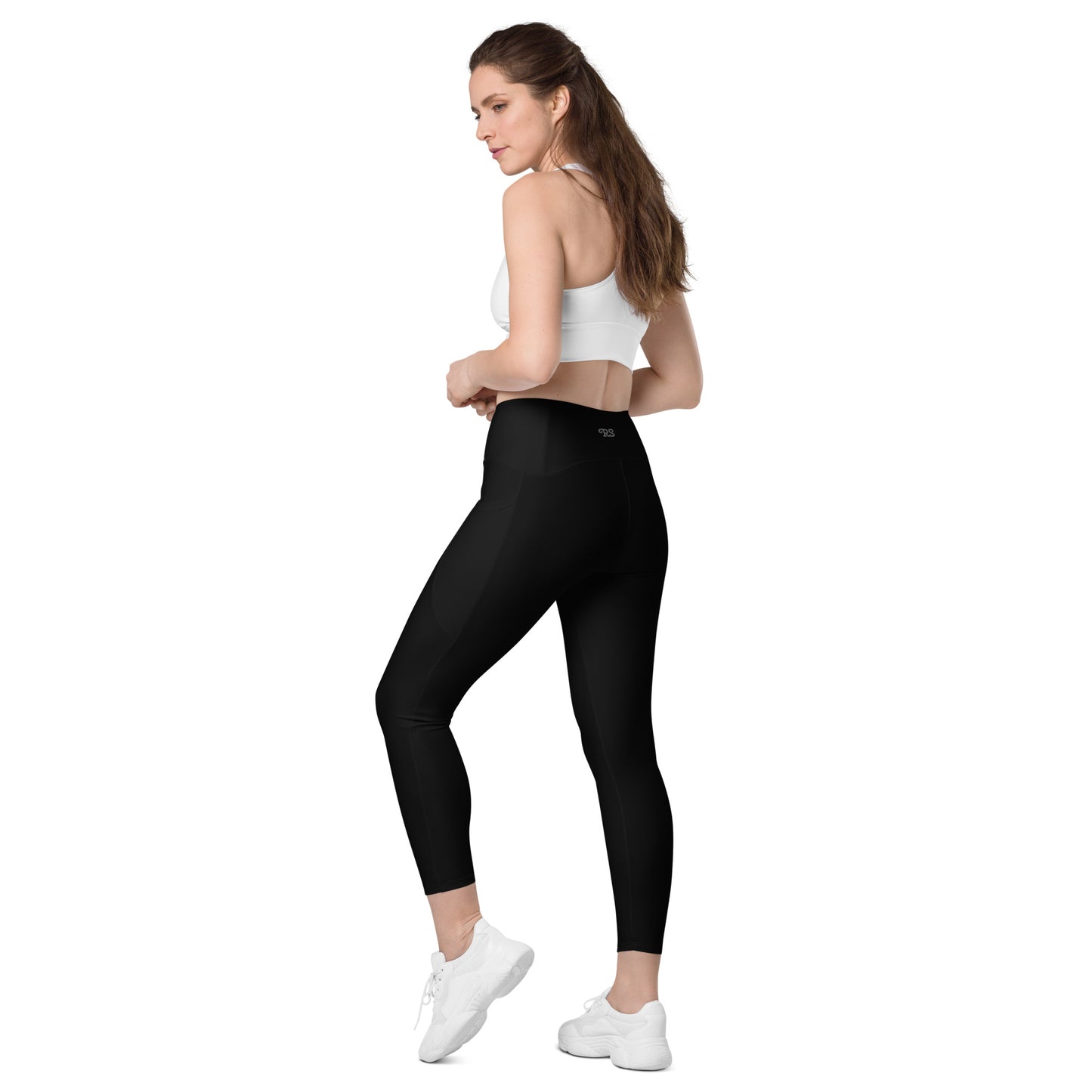 Rising Sublime Crossover leggings with pockets / Black