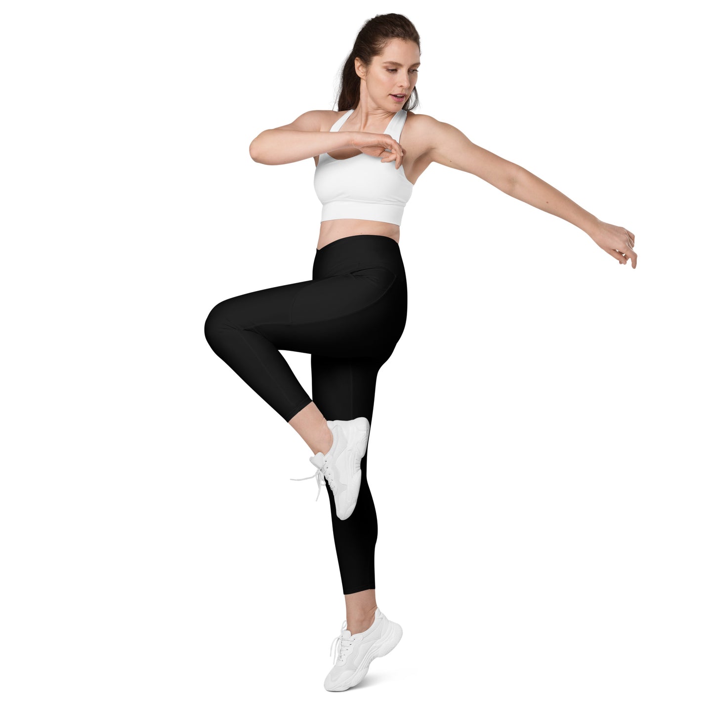 Rising Sublime Crossover leggings with pockets / Black