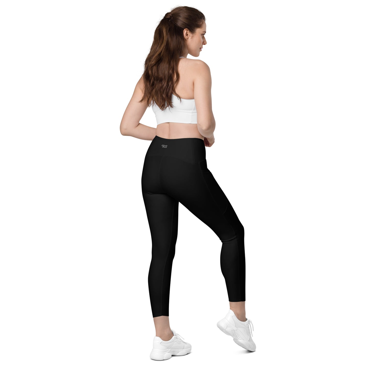 Rising Sublime Crossover leggings with pockets / Black