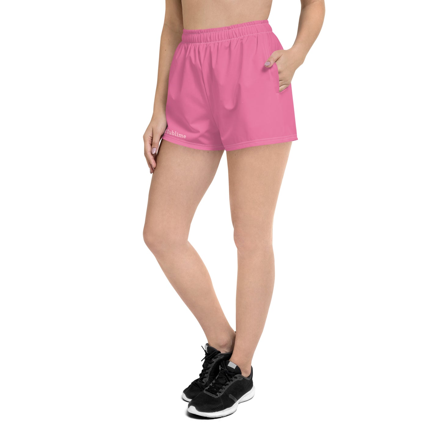 Rising Sublime Athletic Shorts-Fuchsia