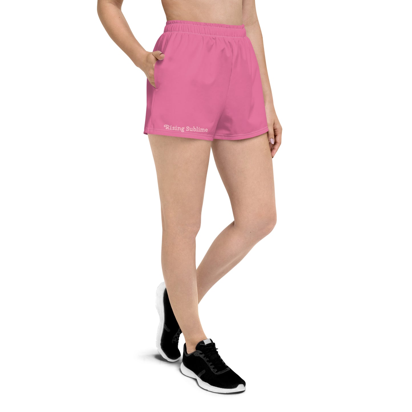 Rising Sublime Athletic Shorts-Fuchsia