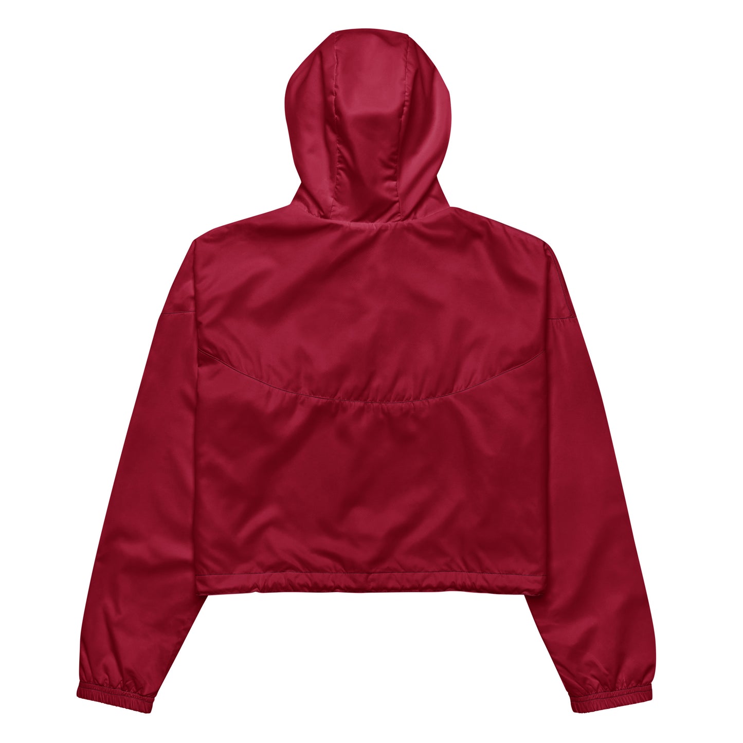 Women’s cropped windbreaker- Burgundy Red