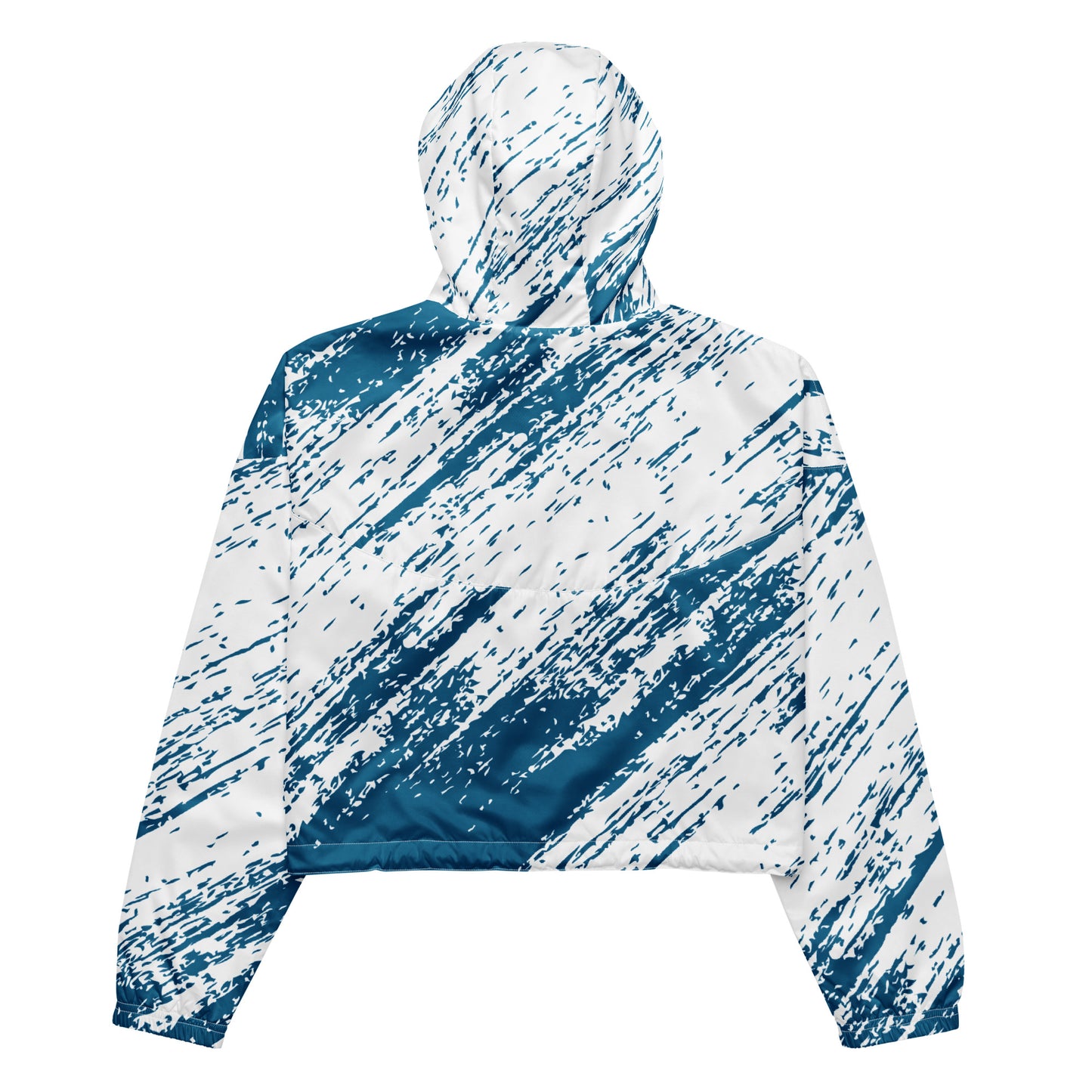 Women’s cropped windbreaker- Blue Splash