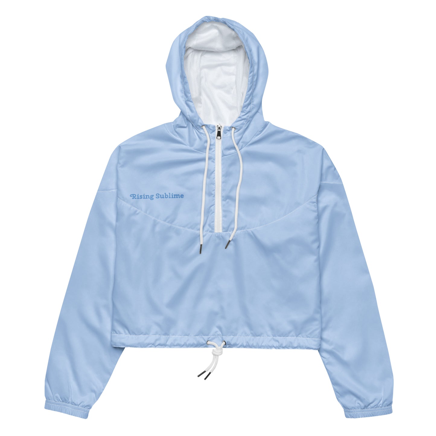 Women’s cropped windbreaker- Baby Blue