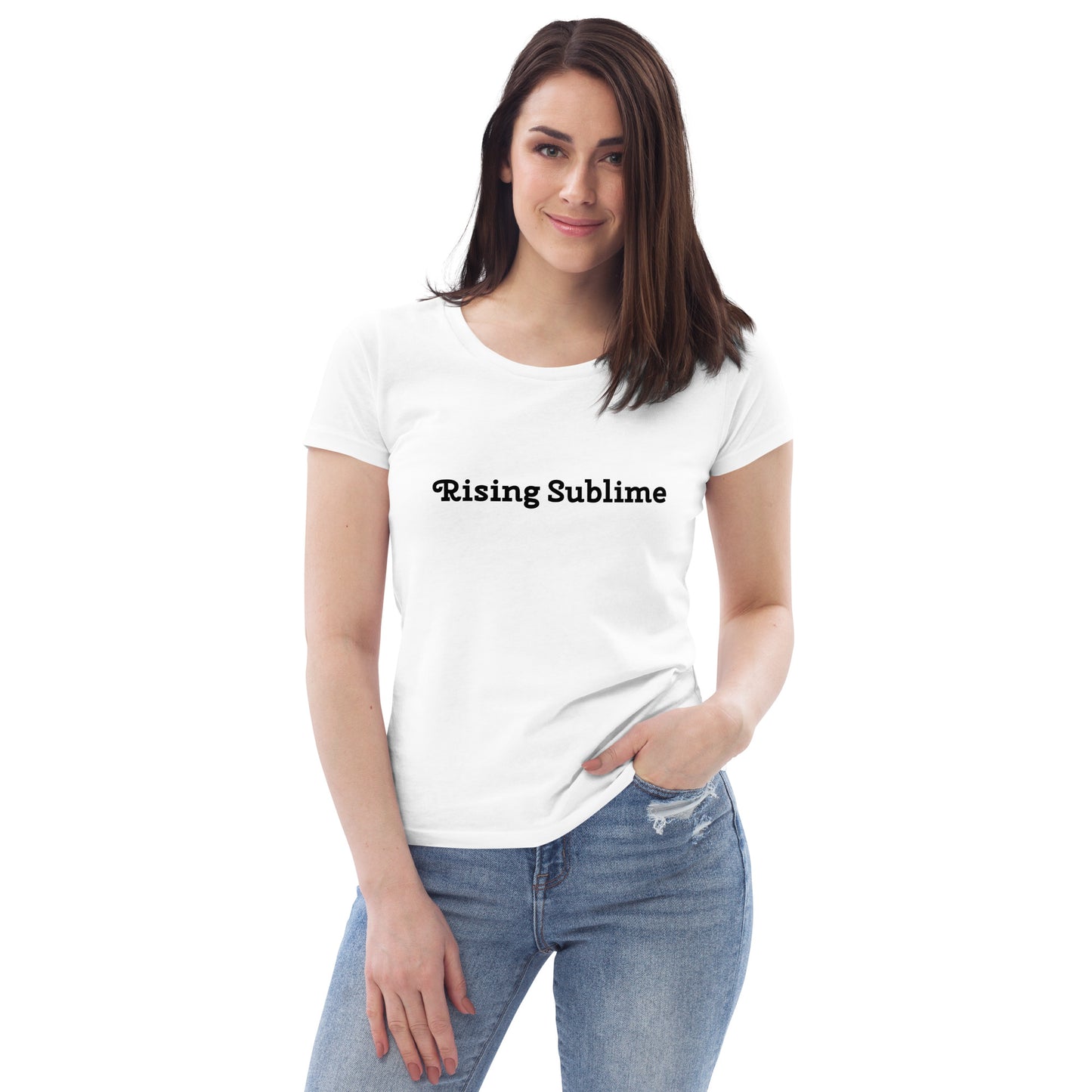 Rising Sublime Women's Fitted Tee / White